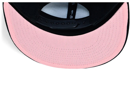 Attagirl Golf Snapback Hat - Black / Pink