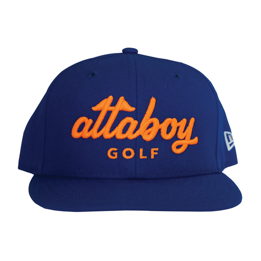 Attaboy Golf Hat Royal Blue / Orange
