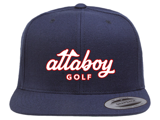 Attaboy Golf Hat - Youth FlexFit Snapback - RWB